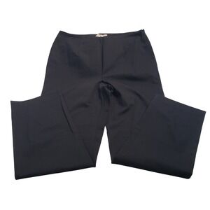 LL Bean‎ Classic Fit Straight Leg Black Cotton Blend Pants Size 12 Regular